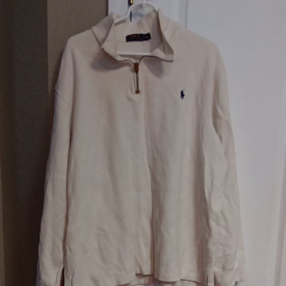 Polo Ralph Lauren Off-White Quarter-Zip Sweater - Picture 2 of 5